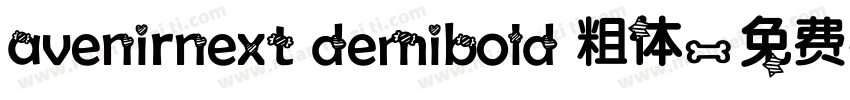 avenirnext demibold 粗体字体转换